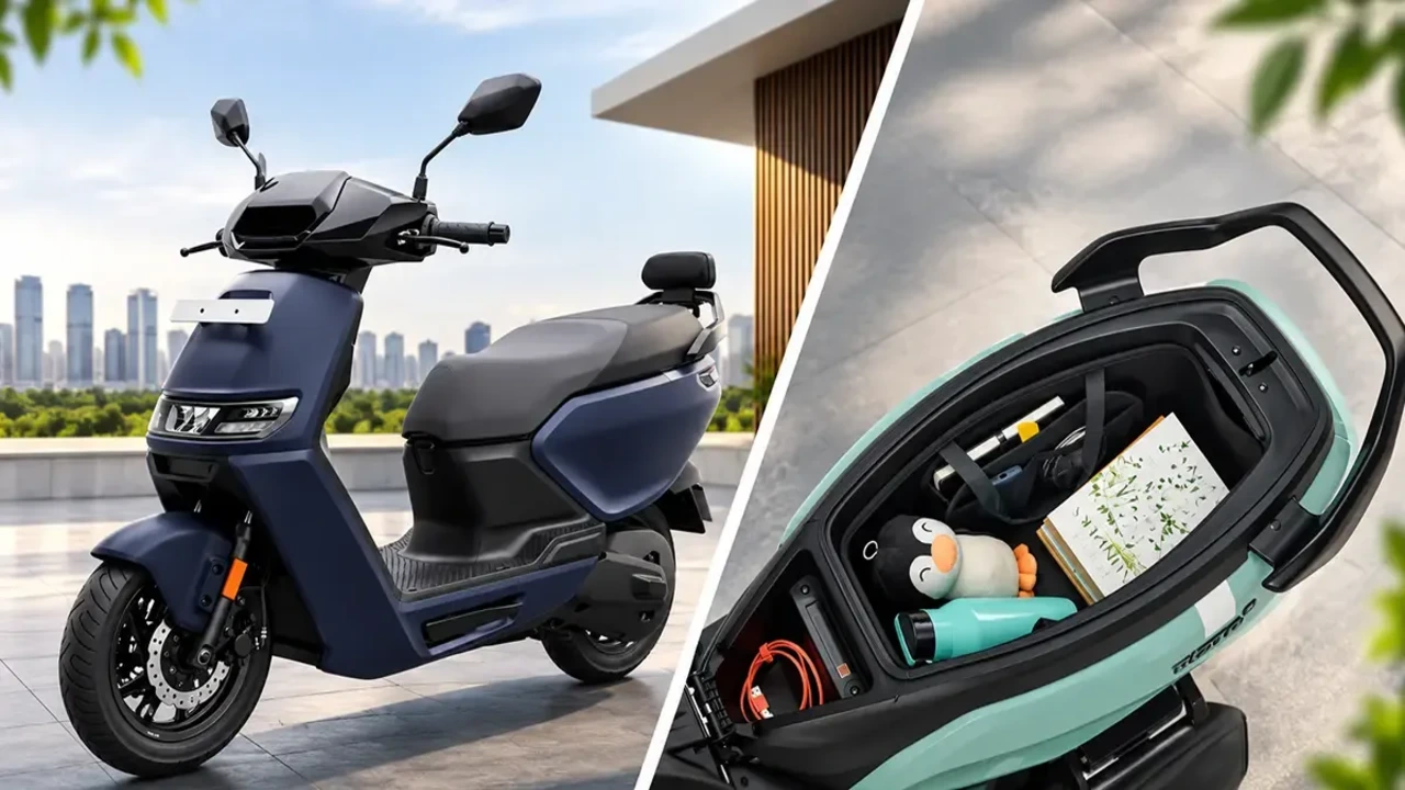 Top 5 electric scooters with largest under-seat storage in India 2026