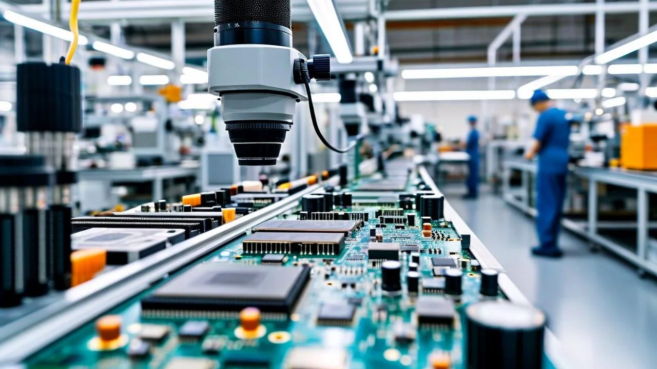 Dixon Technologies electronics manufacturing plant and assembly line