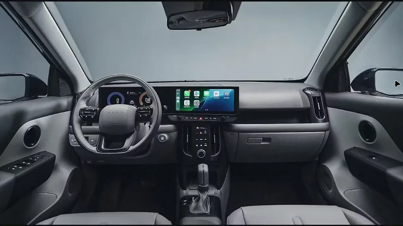 Hyundai Bayon interior with dual-screen dashboard and next-generation i20-inspired design