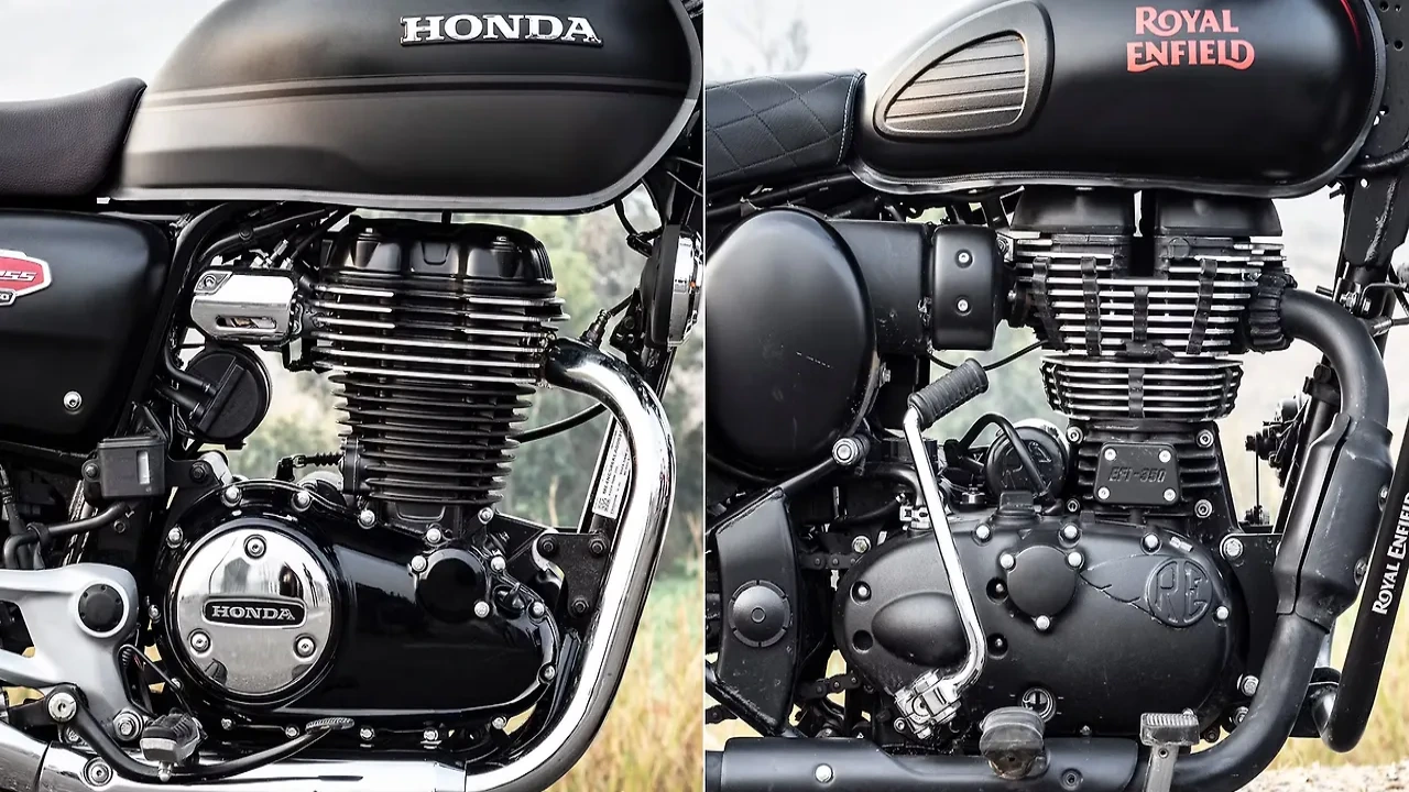 Royal Enfield Classic 350 vs Honda H'ness CB350: Engine