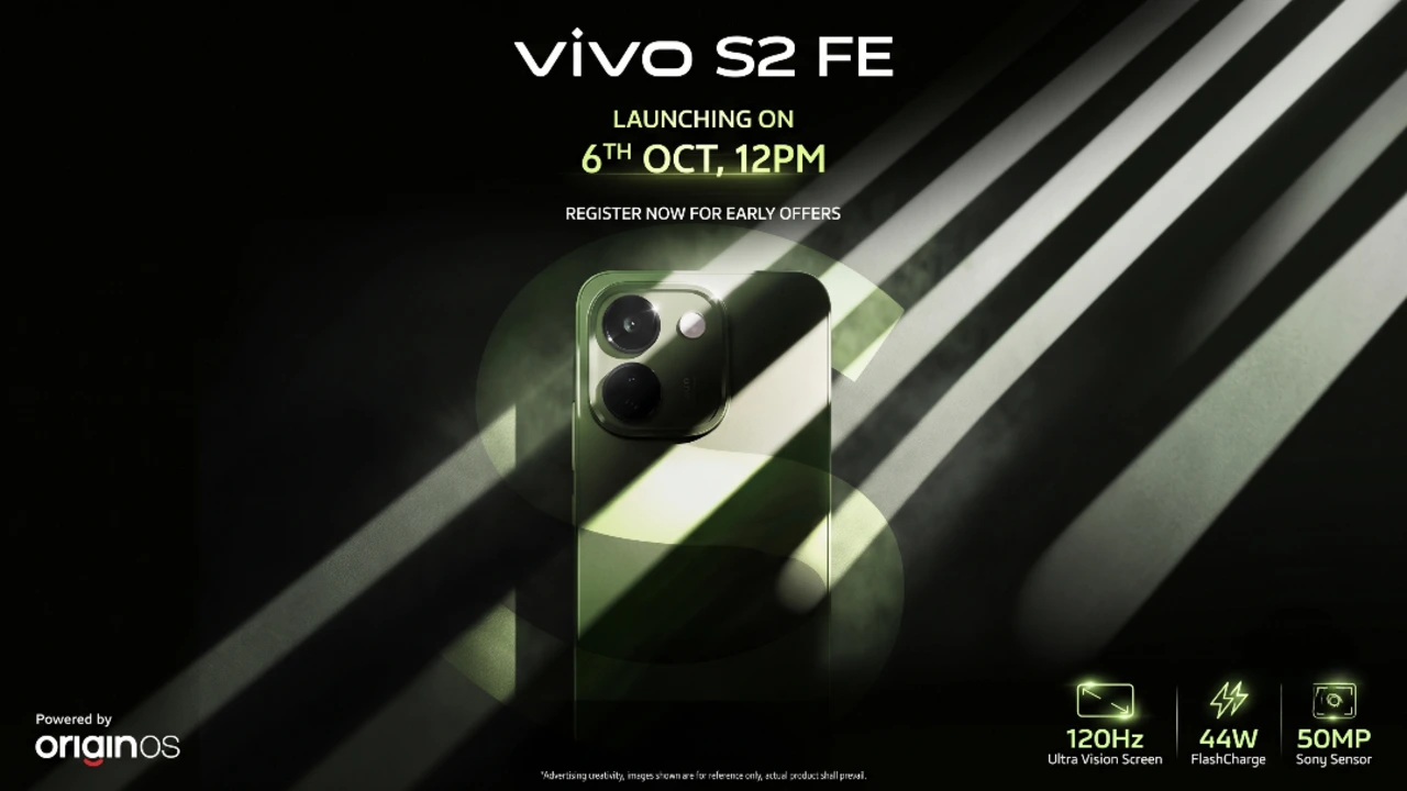 Vivo S2 FE India Launch Set for October 6