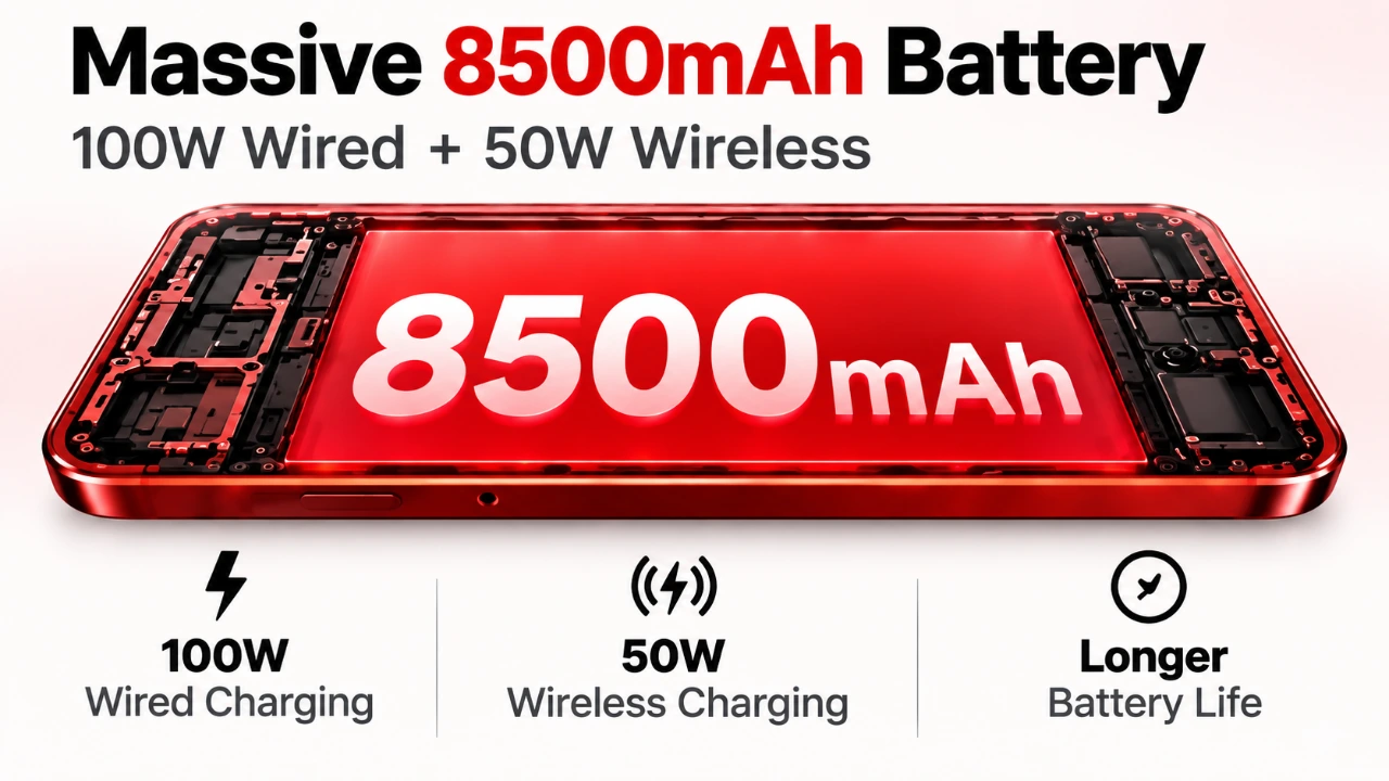 Xiaomi 18 Pro Max 8,500mAh Battery 
