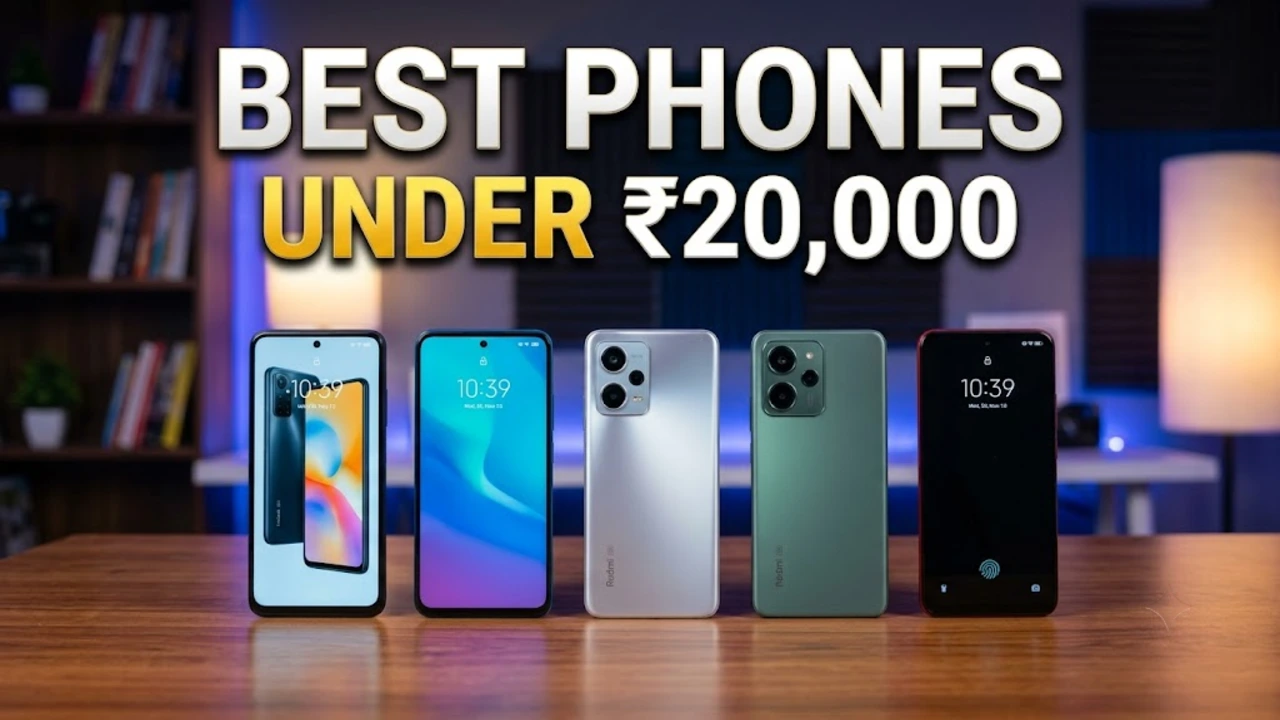 Best 5 Phones Under ₹20k in India 2026
