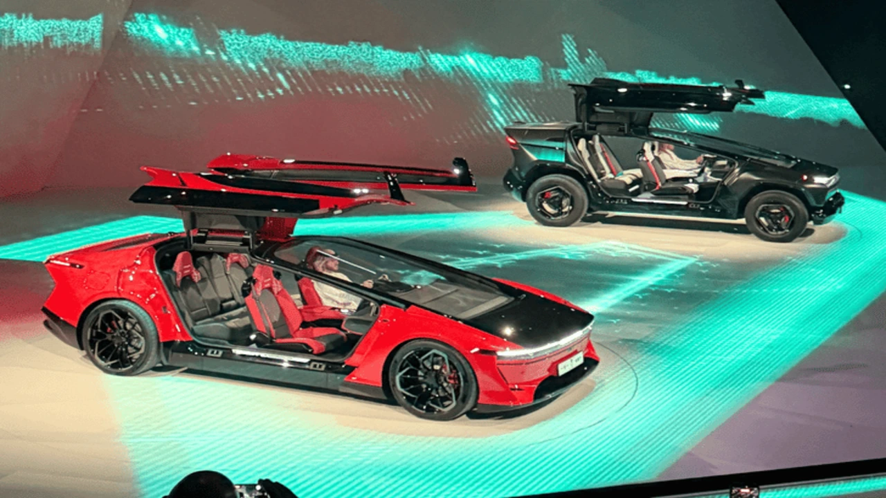 CEER EXOBOT electric sedan and SUV unveiled in Saudi Arabia