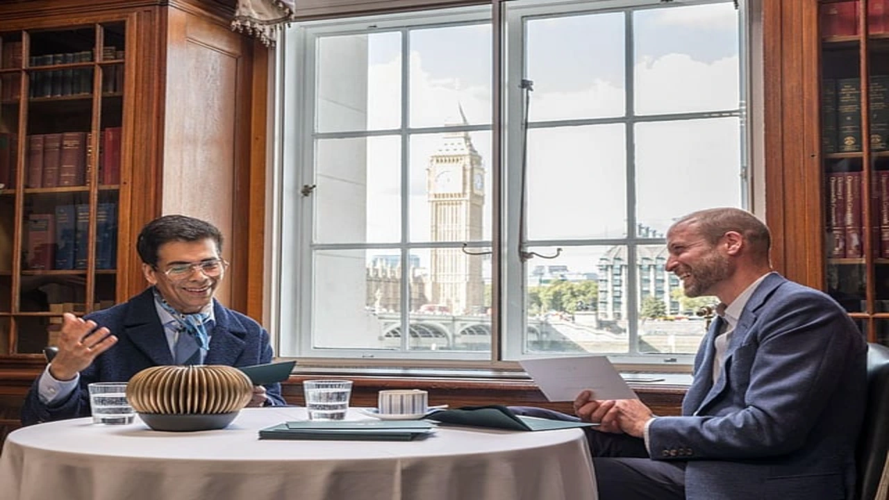 Karan Johar and Prince William ahead of the Earthshot Prize 2026 in Mumbai