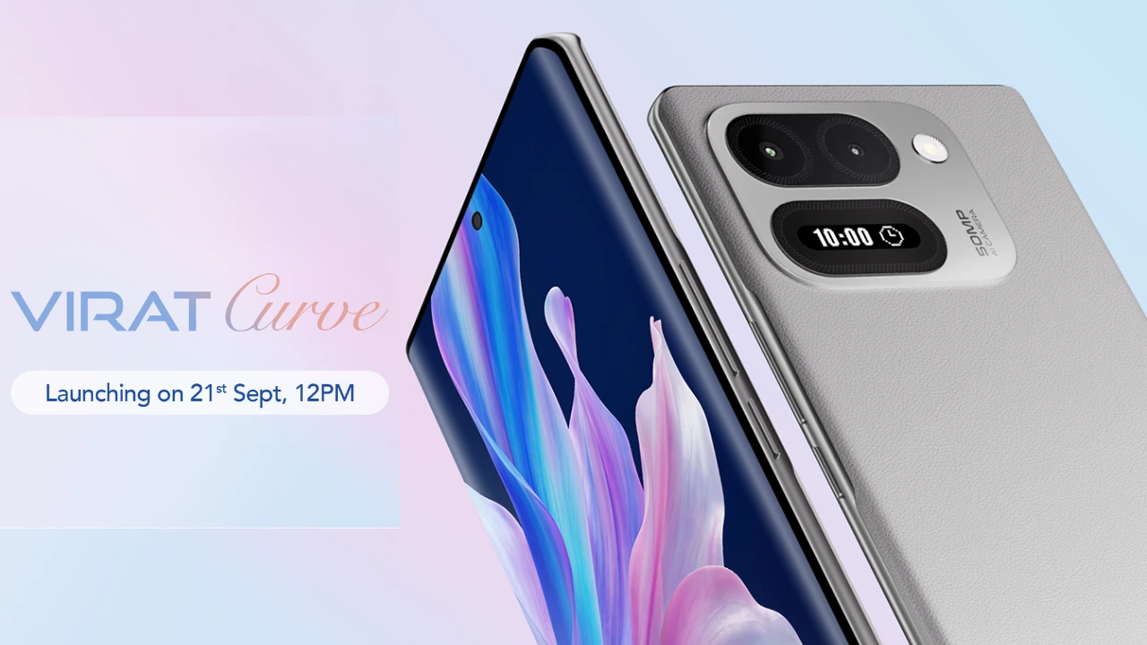 Lava Virat Curve 6.67 इंच कर्व्ड AMOLED डिस्प्ले और रियर मिनी डिस्प्ले के साथ