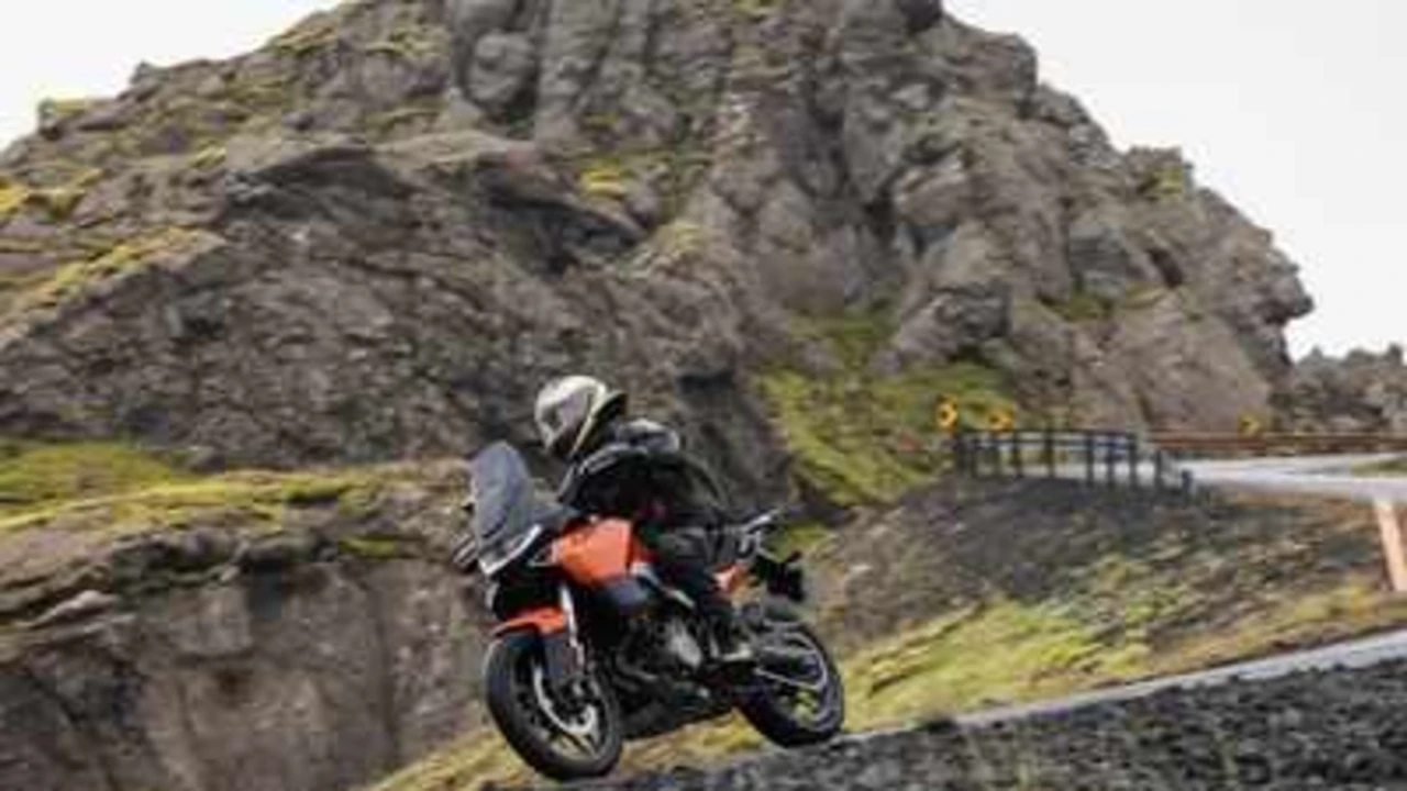 Norton Atlas ADV adventure motorcycle during ride review