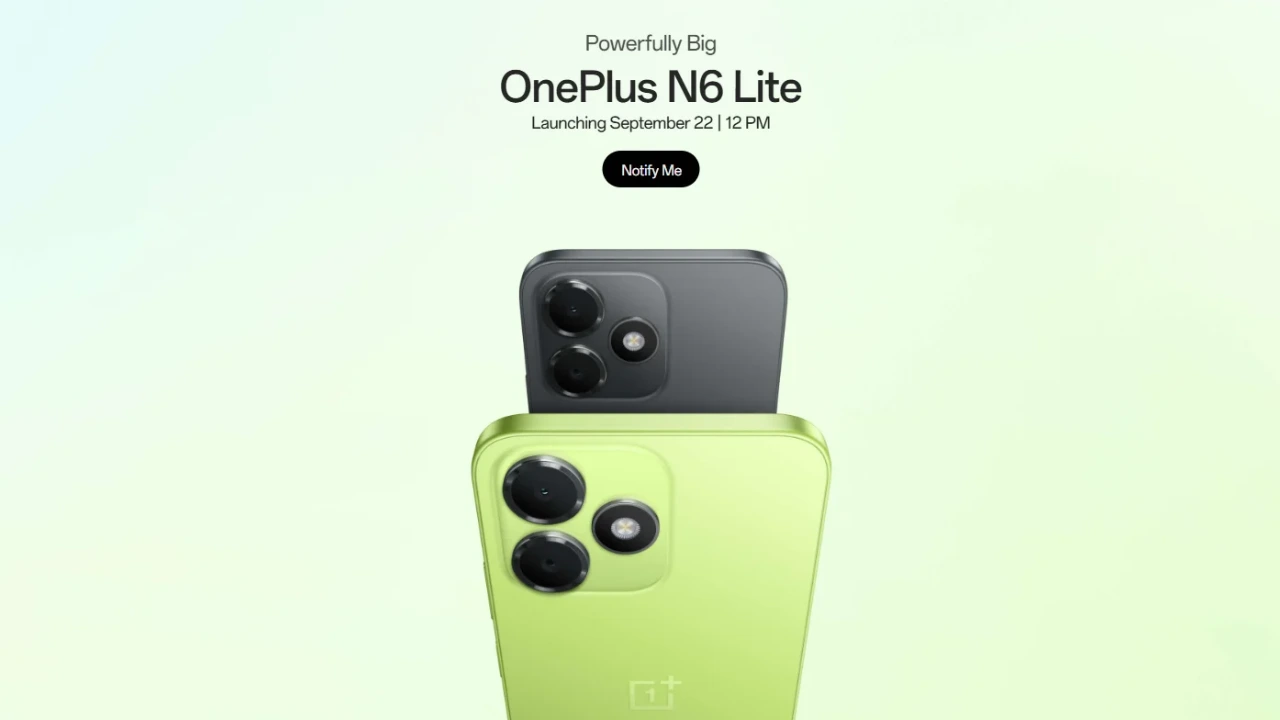 OnePlus N6 Lite India launch smartphone with flat display and green design