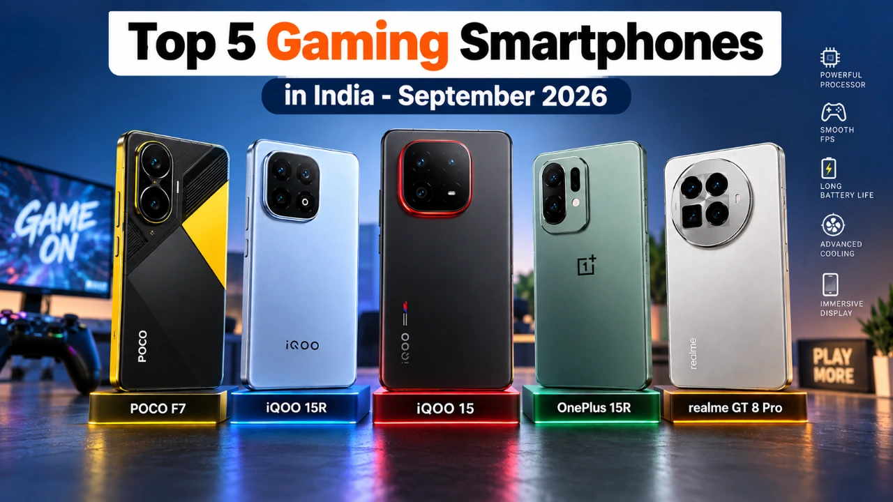Top 5 Gaming Smartphones in India September 2026