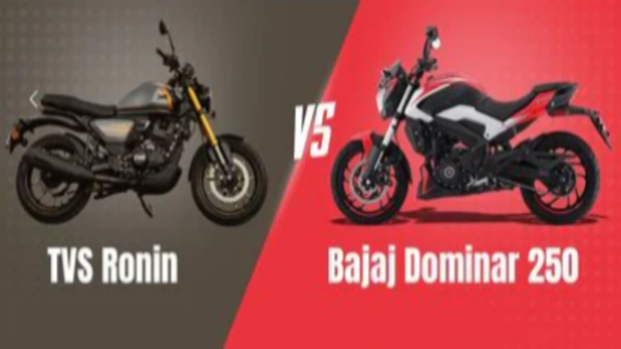 TVS Ronin vs Bajaj Dominar 250 monthly EMI comparison