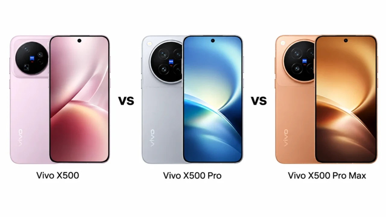 Vivo X500 vs X500 Pro vs Pro Max comparison